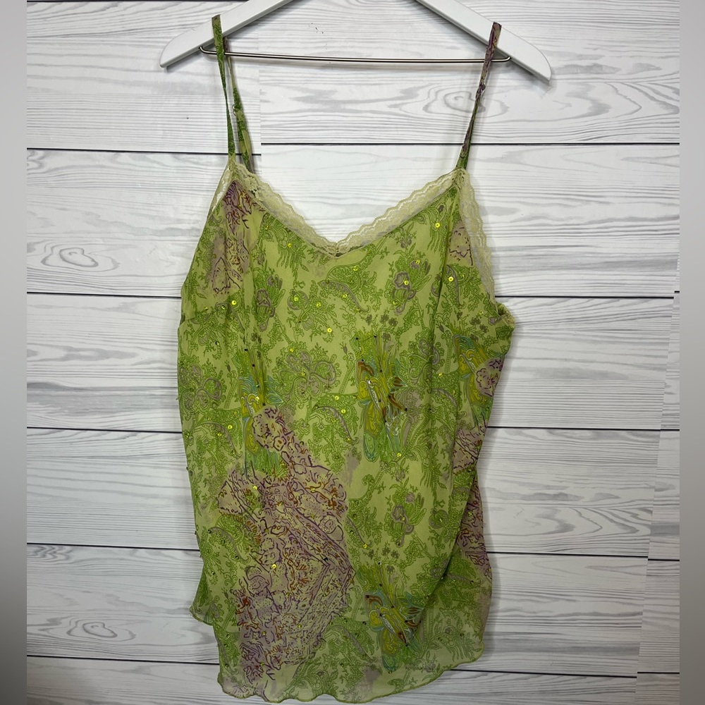 green floral y2k shirt